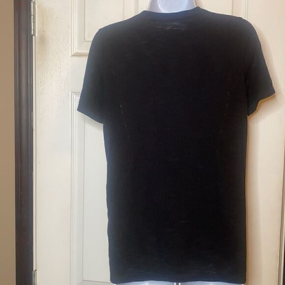 Black V-neck Tee - Picture 2 of 2